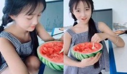 居家吃瓜夏天拍照,定格美好瞬间